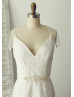 Ivory Beaded Tulle Wedding Dress Luxury Bridal Gown
